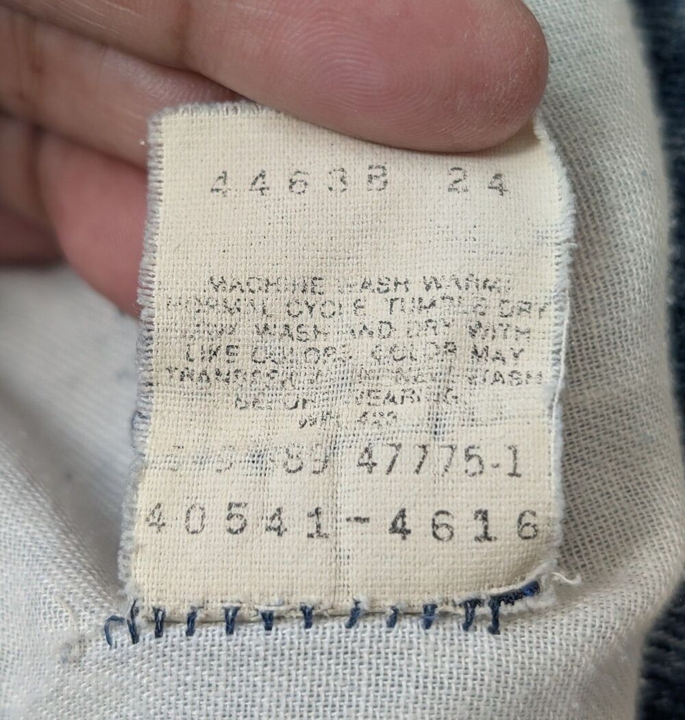 Vintage 1983 Levis Skosh More Room Jeans 42x28 Thrashed Distressed Made in US - Picture 10 of 12